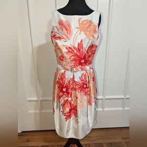 Floral Jessica Howard Dress - Red and Orange